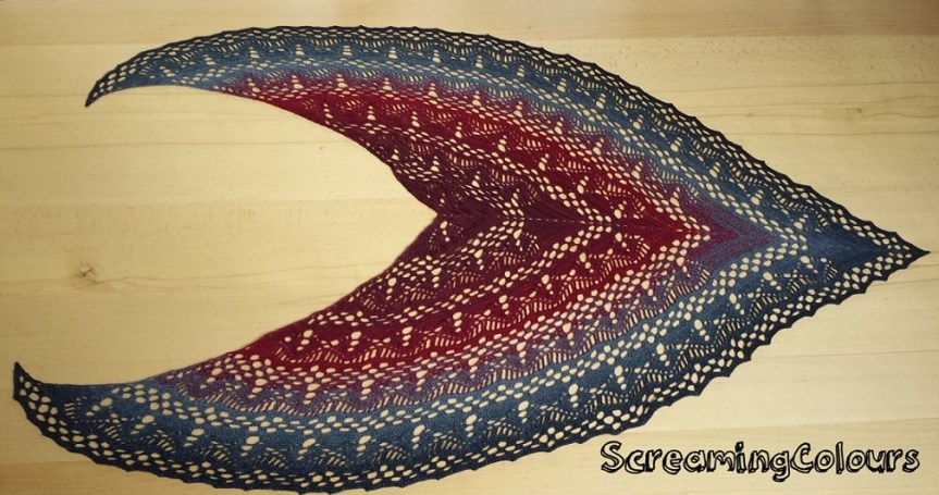 Calypso-Tuch nach dem Strecken