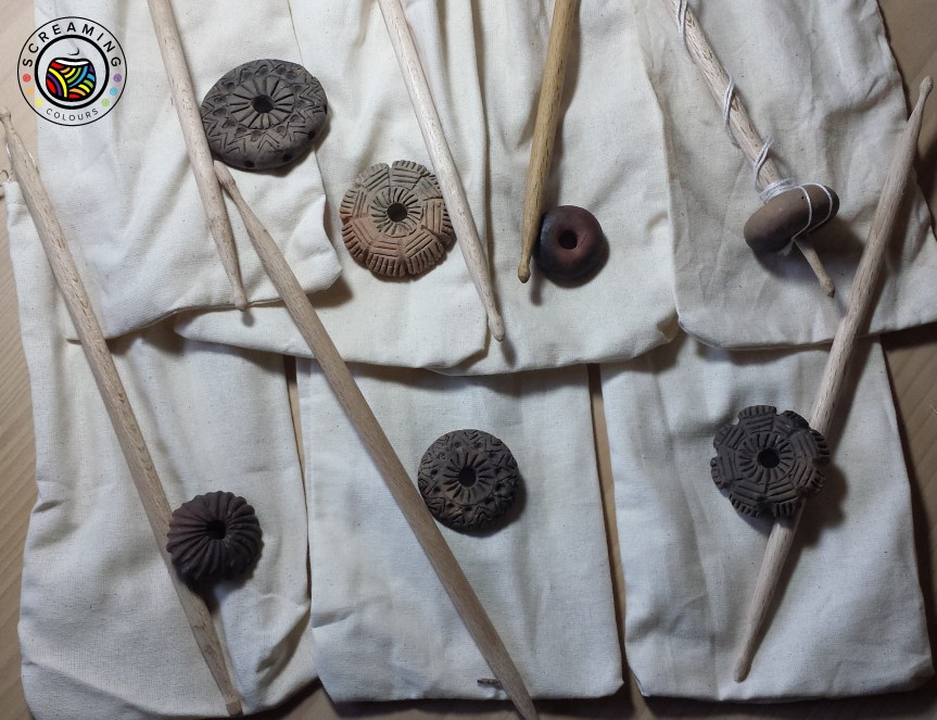 historische Handspindeln