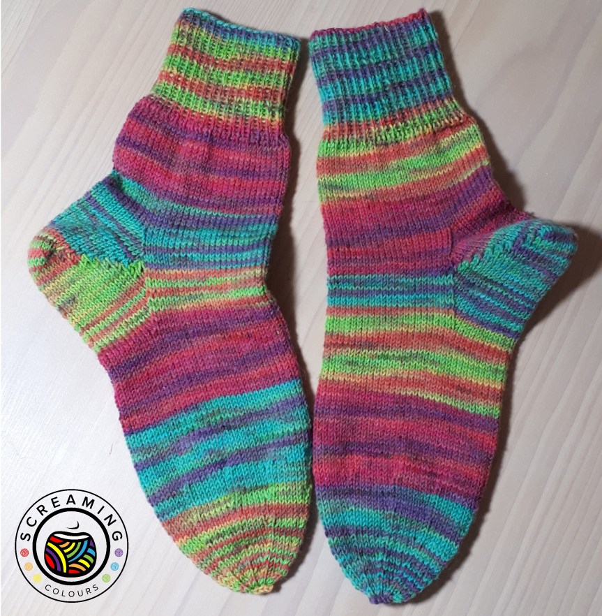 bunte Ringelsocken fertig 3