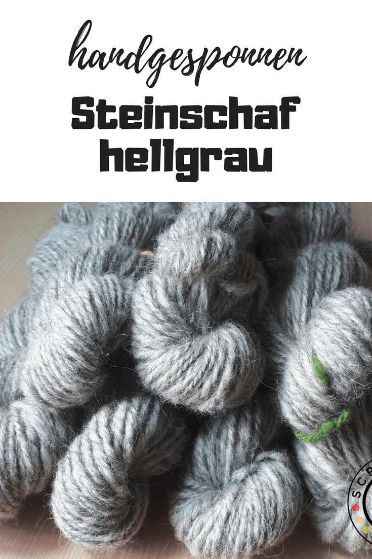 Versponnen: Steinschaf hellgrau