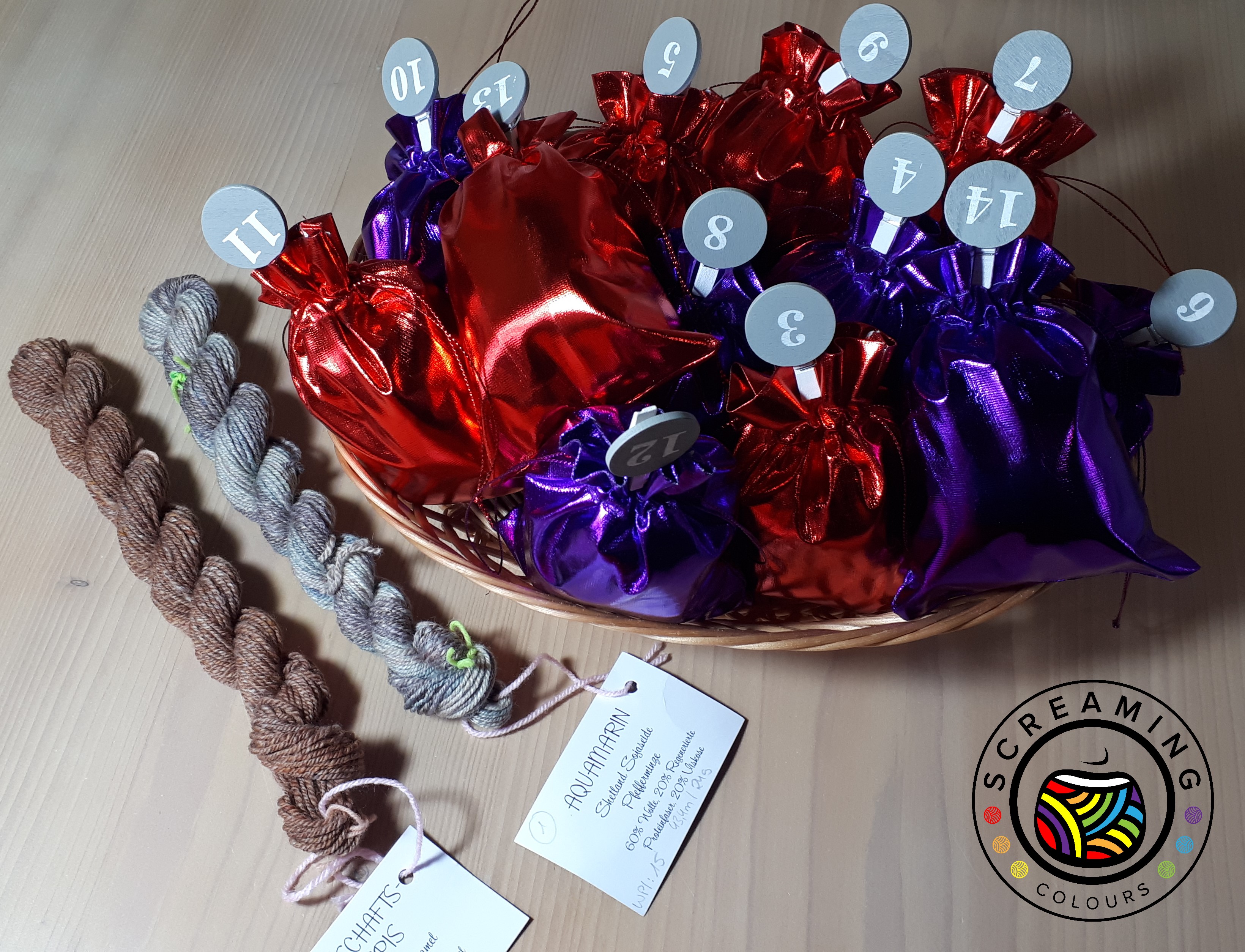 Rohwolle Adventskalender Zwischenbericht 1