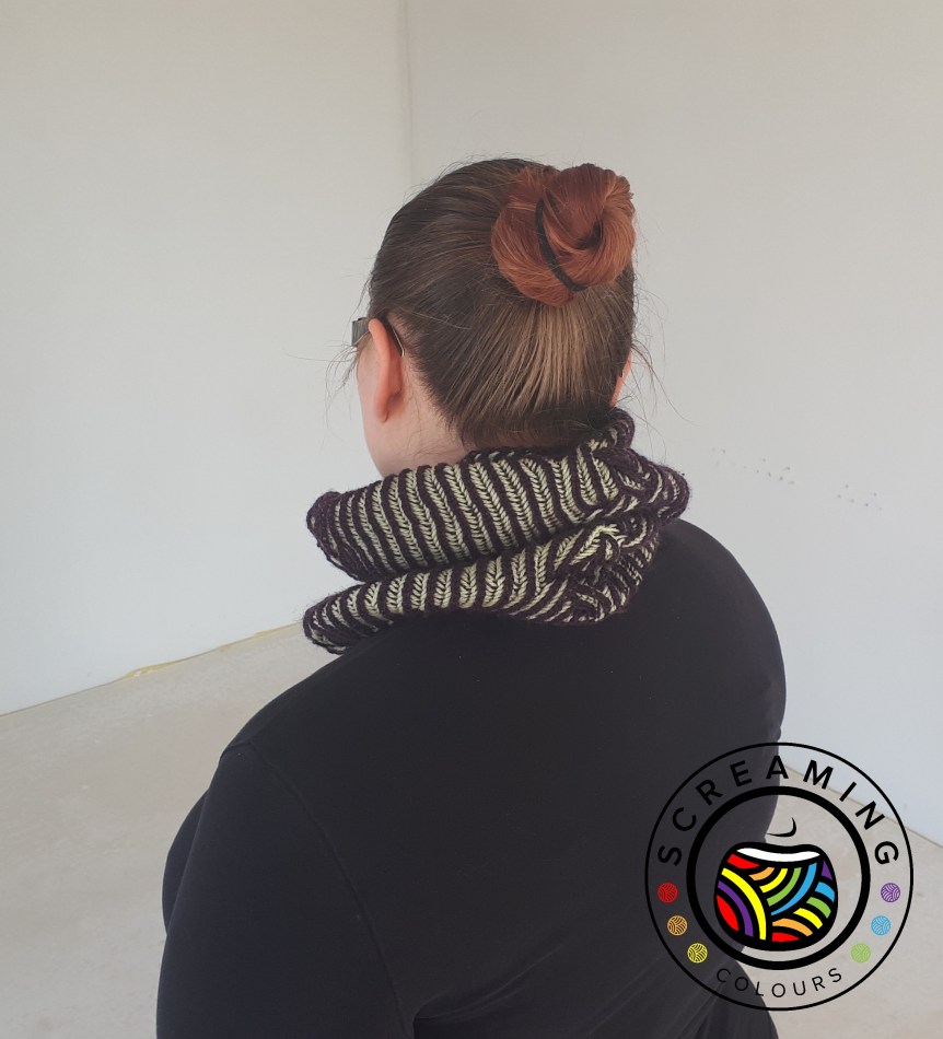 Brioche Cowl fertig 4