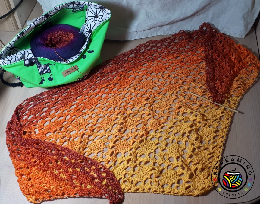 Häkeltuch Zwischenbericht 1