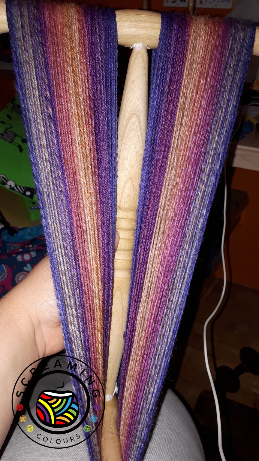 Regenbogenwolle Sonnenuntergang auf der Haspel