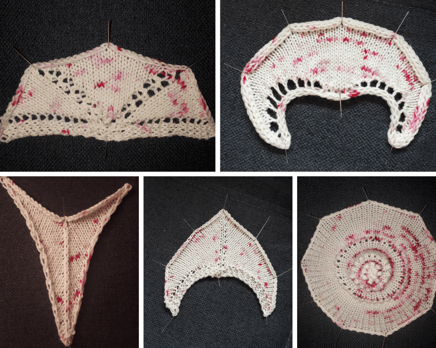 5 Shawls - 5 Days Collage